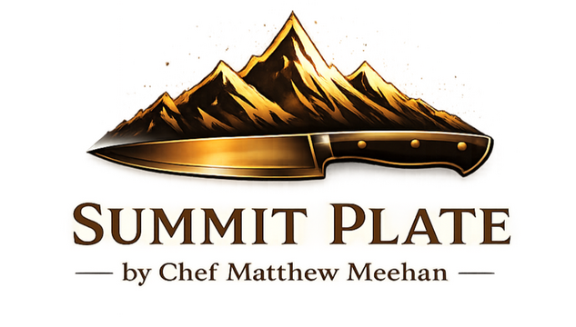 Summit Plate logo — private chef services by Chef Matthew Meehan in the NC High Country